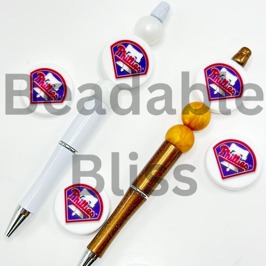 Pen set with Philadelphia Phillies logo on a white background

