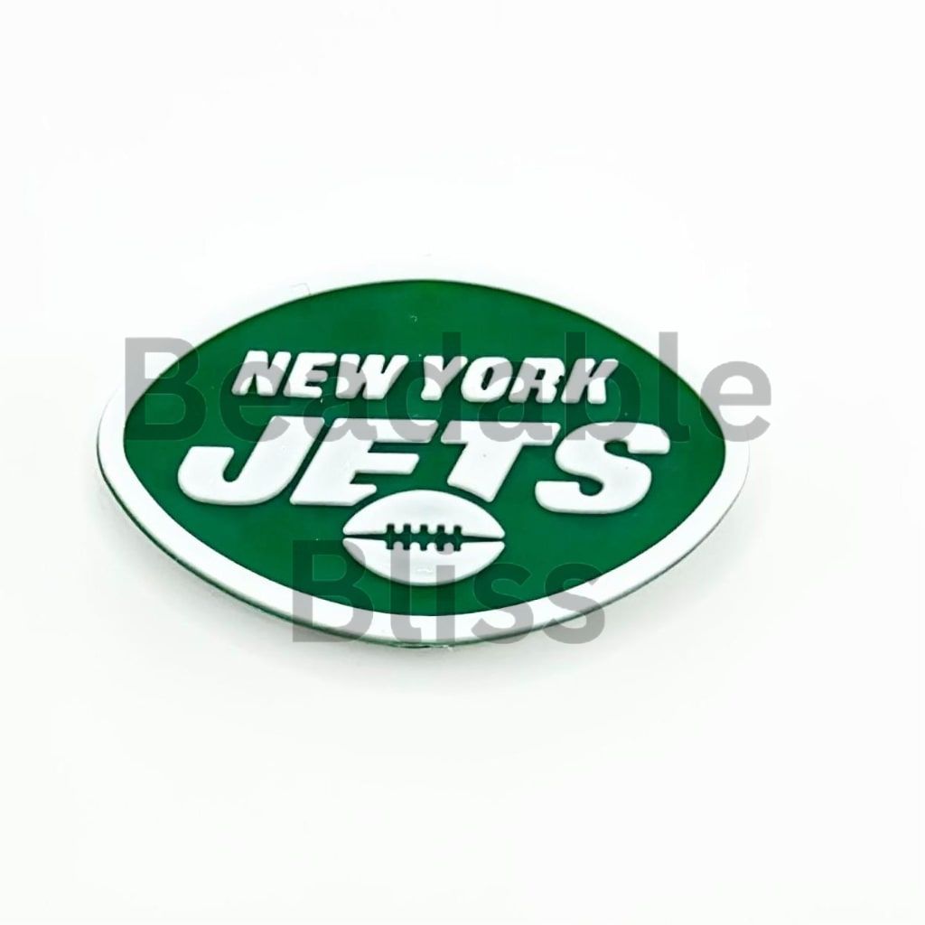 New York Jets logo on a green background

