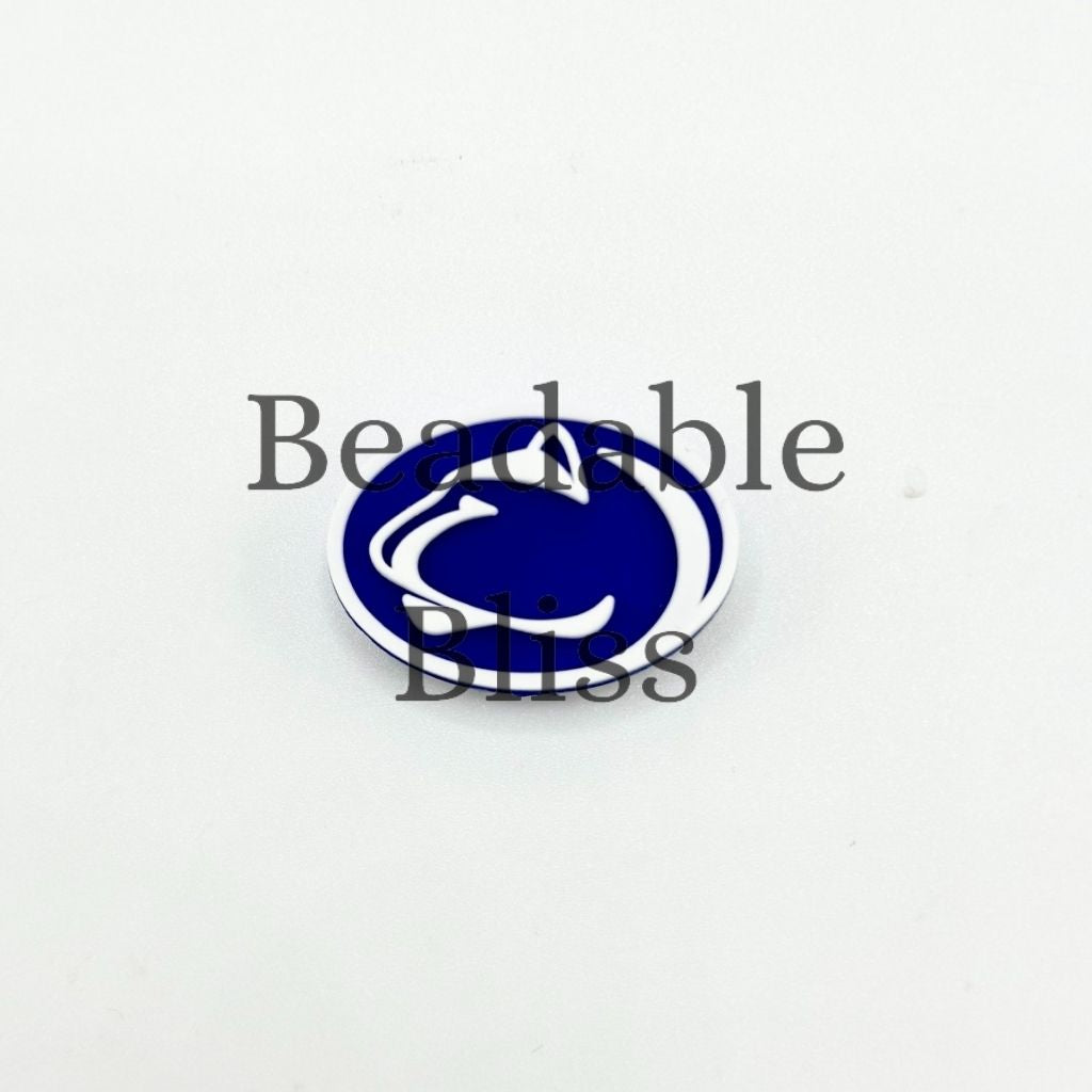 Blue and white logo on a light gray background

