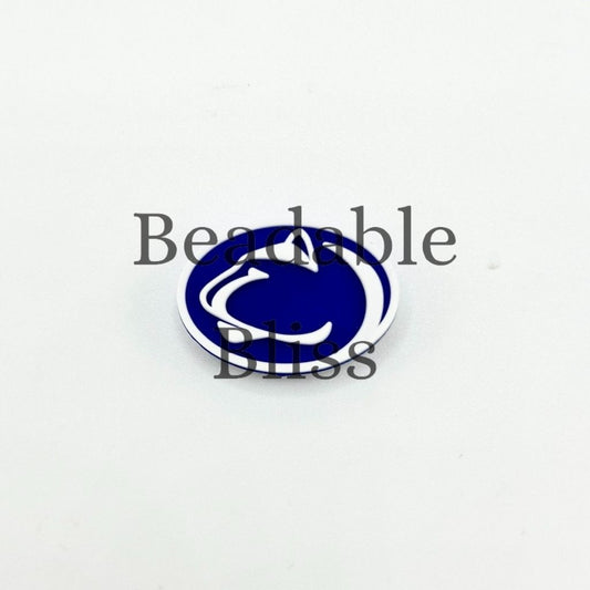 Blue and white logo on a light gray background


