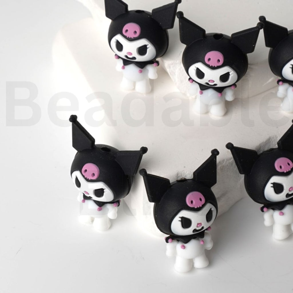 3D Adhesive Mould Cute Kurom Sanri Cartoon Silicone Focal Beads