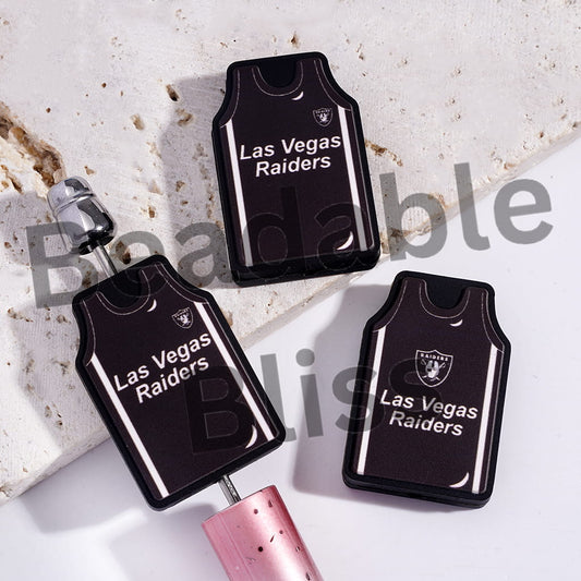 Silicone Focal Beads Las Vegas Football Jersey