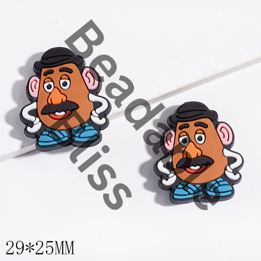 Focal Beads Toy Adventure Character Mr. Potato, 29*25MM
