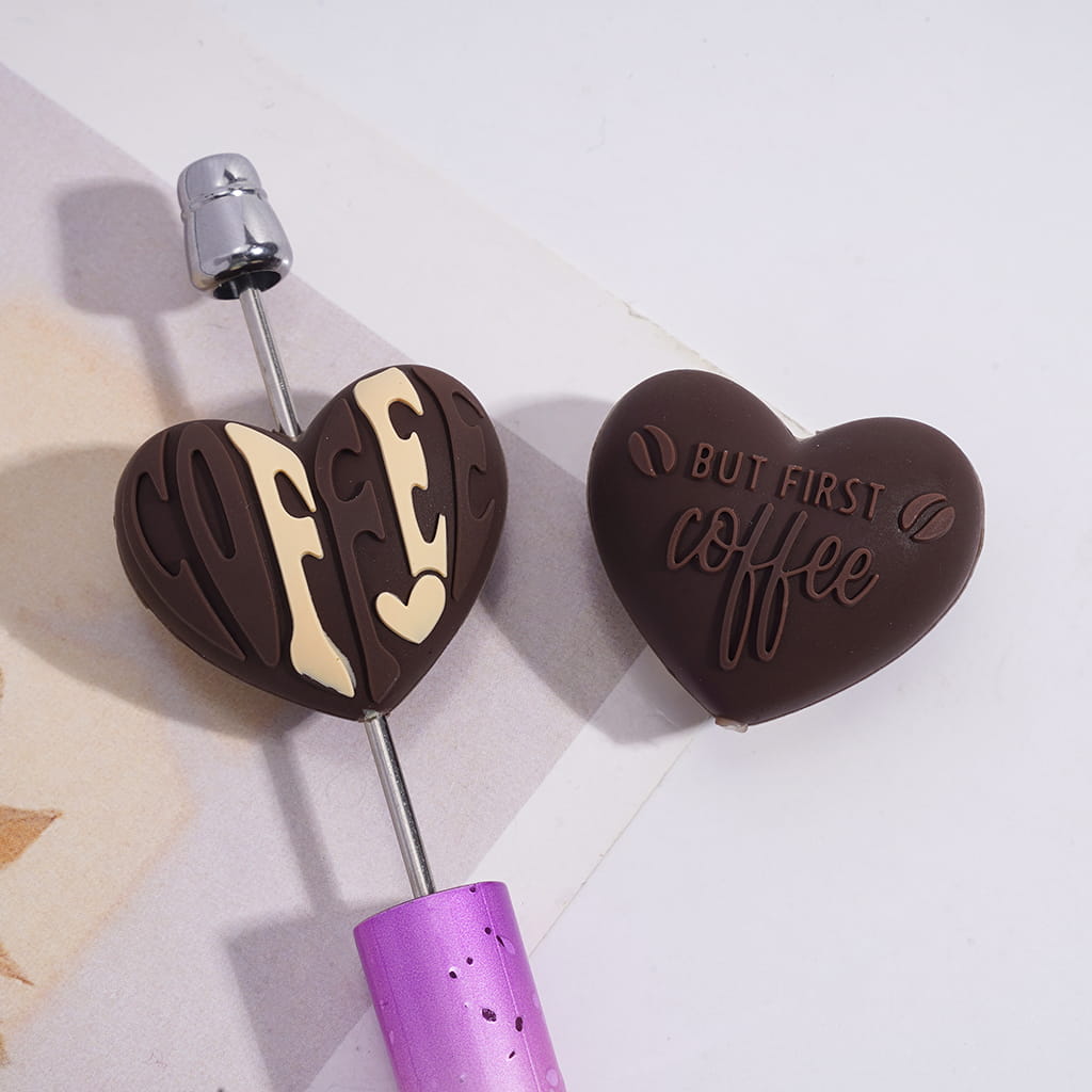 Silicone Focal Beads 3D Delicious Ice-Cream and Coffee Series