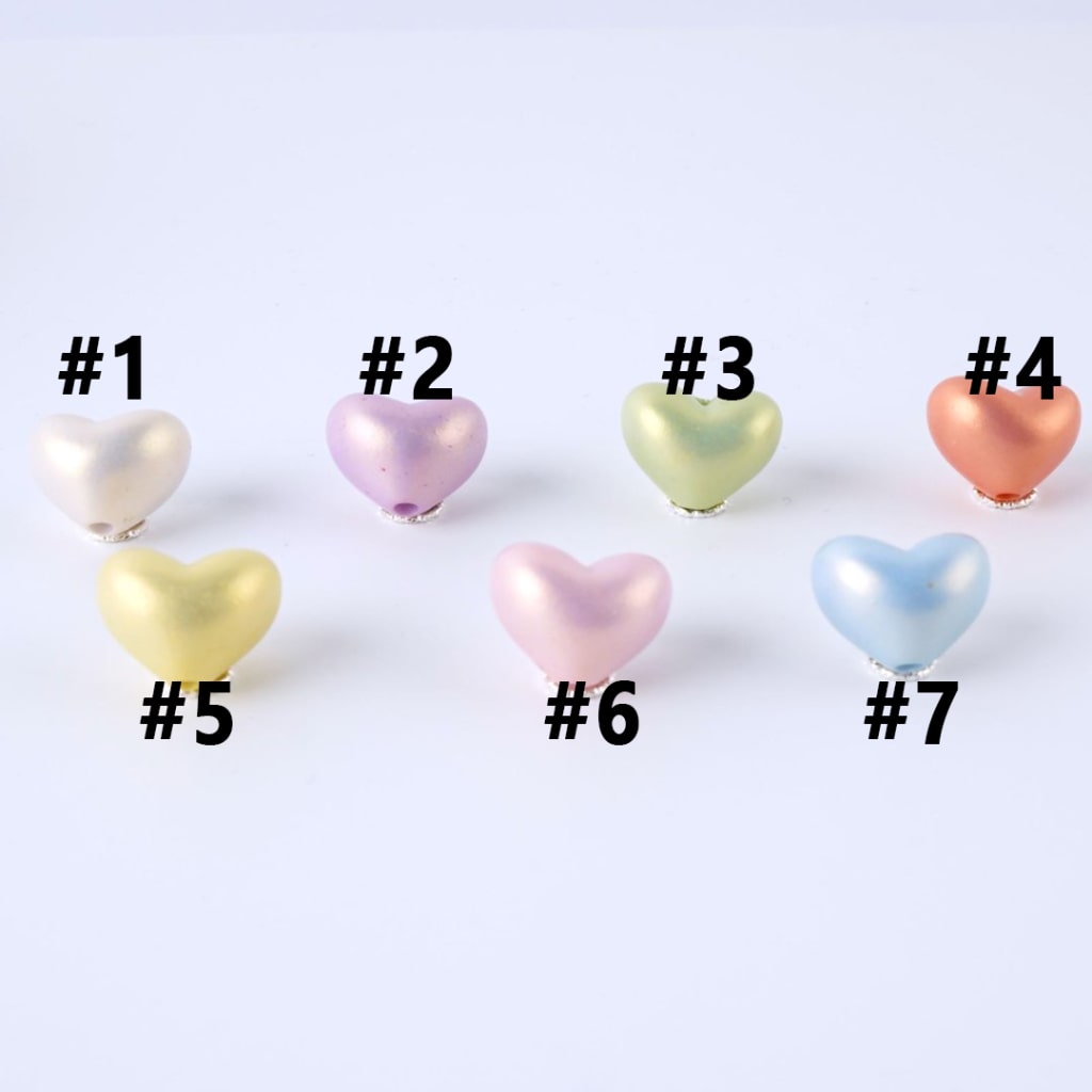 Shiny Cute Colorful Heart Acrylic Beads, Around 20*15MM, Please Read the Description