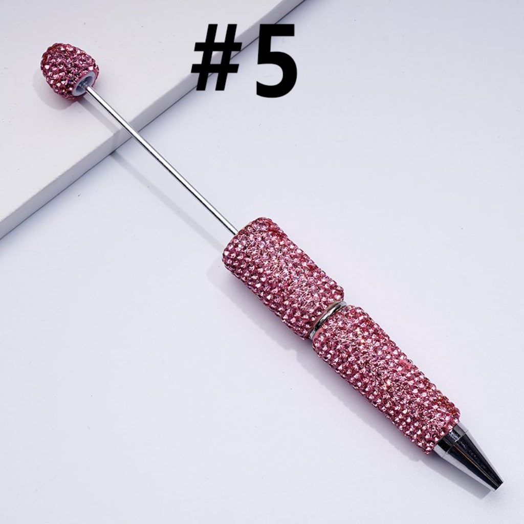 Beadable Rhinestones Pen, Bling Bling Style Fancy Beaded Pens