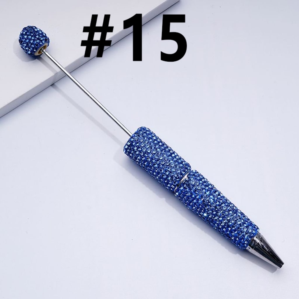 Beadable Rhinestones Pen, Bling Bling Style Fancy Beaded Pens