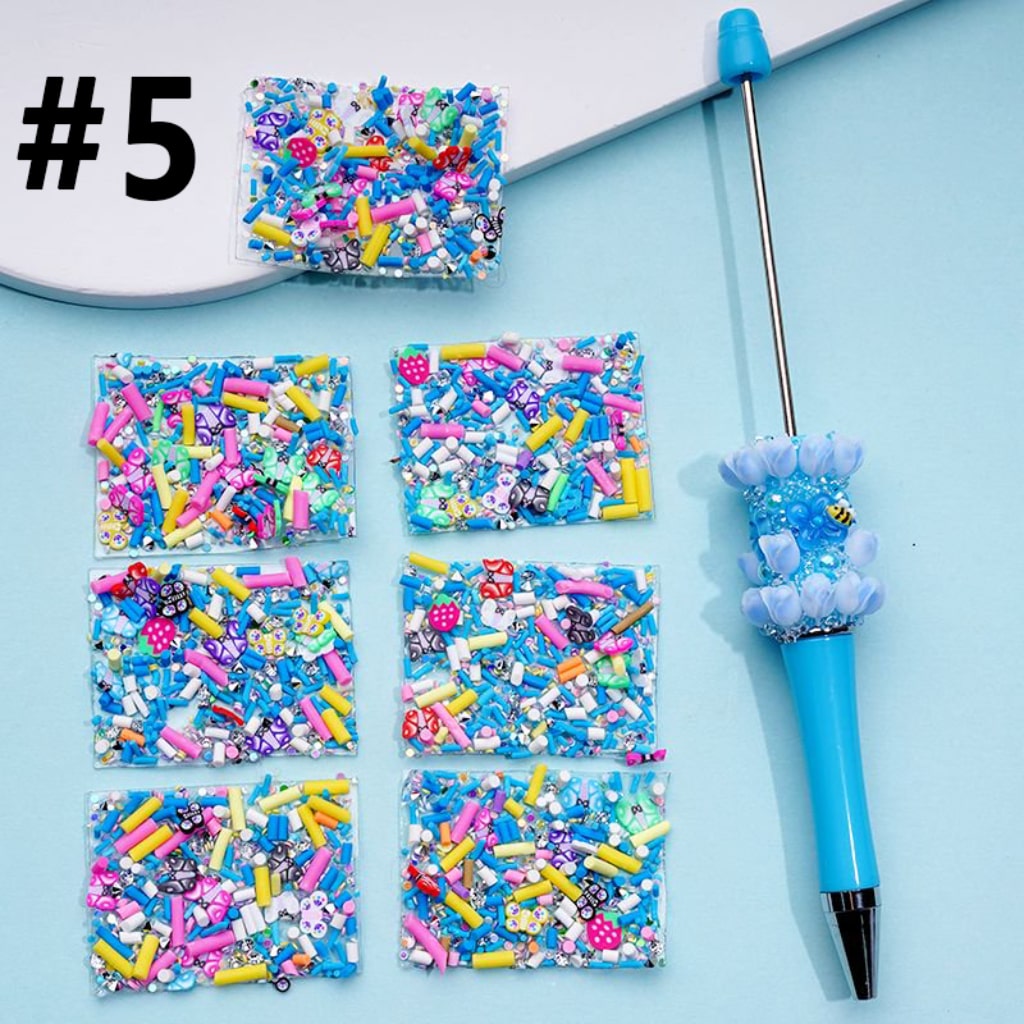 DIY Bling Bling Wraps Tapes with Colorful Mini Sticks for Pen, 78 Small Pieces in 1 Sheet, Please Read the Description