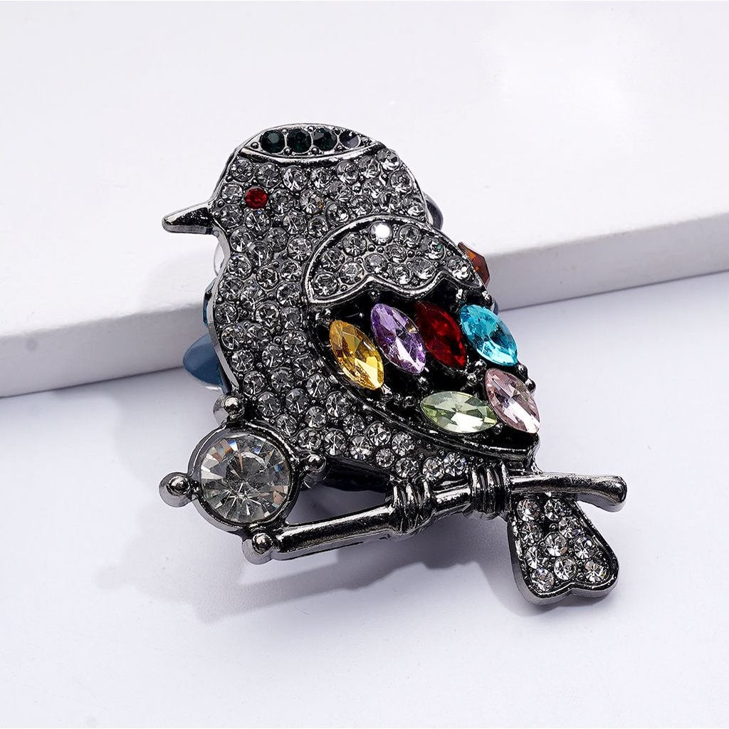 Bling Bling Fancy Gold Silver Gun Black Alloy Bird with Shiny Rhinestones White Pearls Cute Butterflies Flowers Snowflakes Clay Beads, Around 40*30*15MM