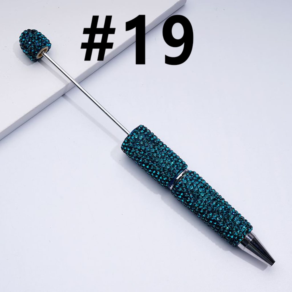 Beadable Rhinestones Pen, Bling Bling Style Fancy Beaded Pens