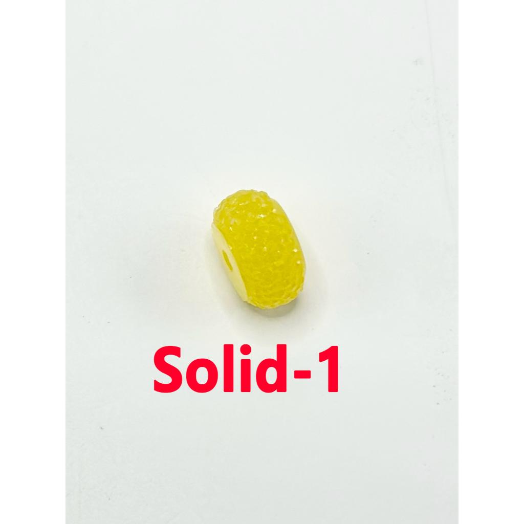 Colorful Wheel Acrylic Beads with Sugar Spacer Texture on Side, 12mm