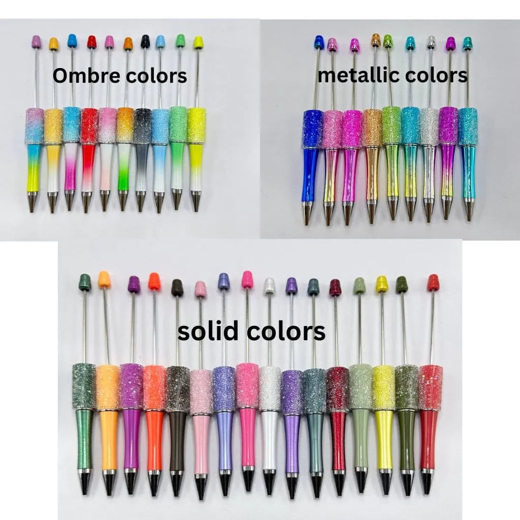 クリスタルラインストーンラップ付きシュガービーズペン シュガービーズペン