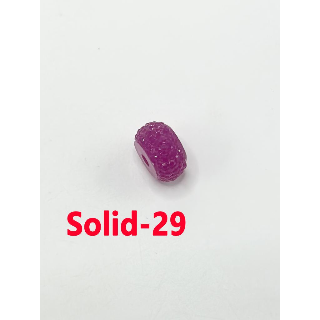 Colorful Wheel Acrylic Beads with Sugar Spacer Texture on Side, 12mm