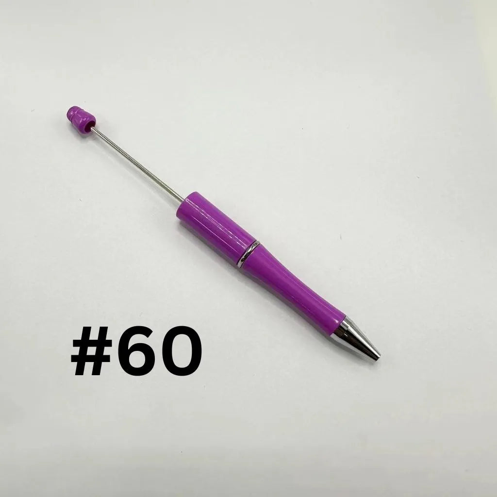 Plastic Beadable Pens | Beaded Pens in Solid, Ombre Gradient and Neon Colors, READ THE DESCRIPTION
