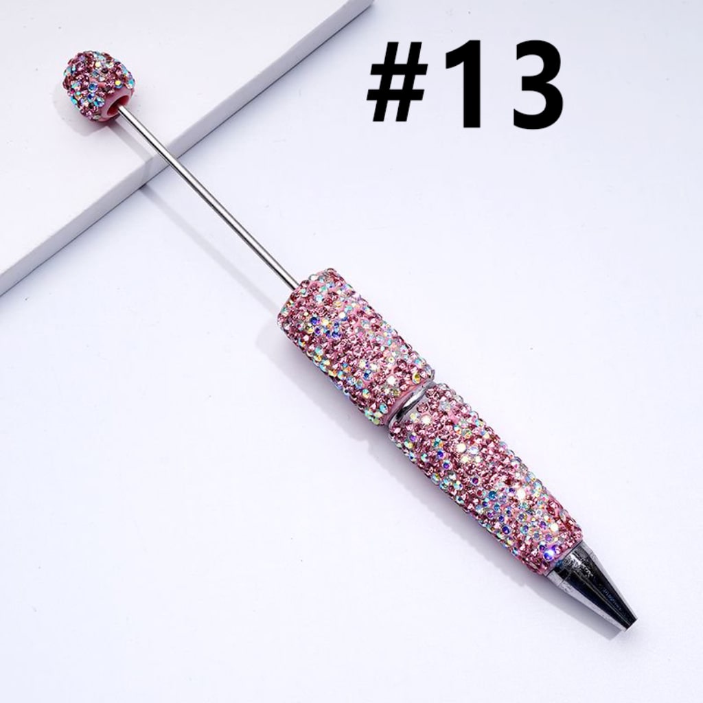 Beadable Rhinestones Pen, Bling Bling Style Fancy Beaded Pens