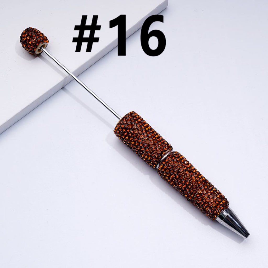 Beadable Rhinestones Pen, Bling Bling Style Fancy Beaded Pens