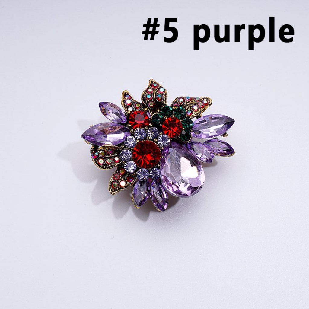 Delicate Fancy Gold Alloy Flower with Colorful Shiny Rhinestones White Pearls Cute Butterflies Hearts Stars Clay Beads, Around 48*41MM