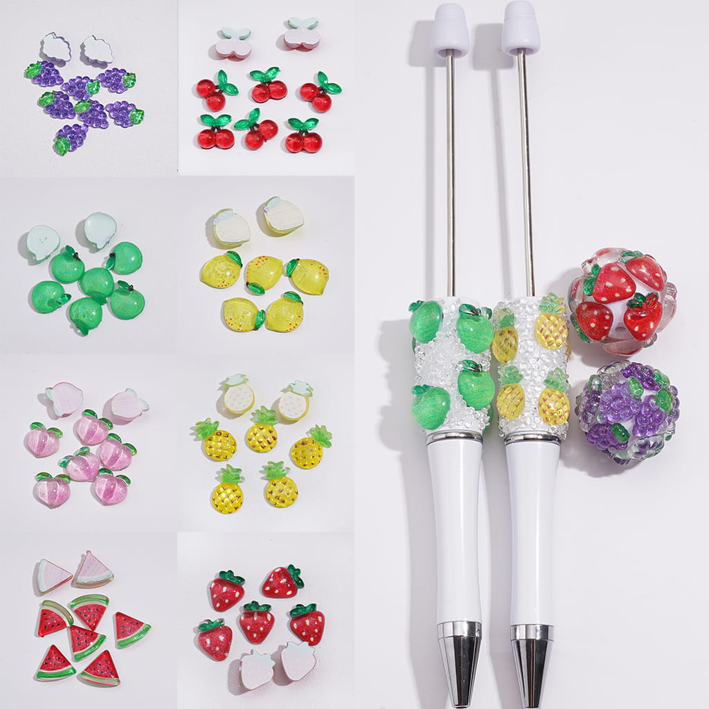 DIY Mini Cute Acrylic Fruits Mix for Beads Jewelry Accessories