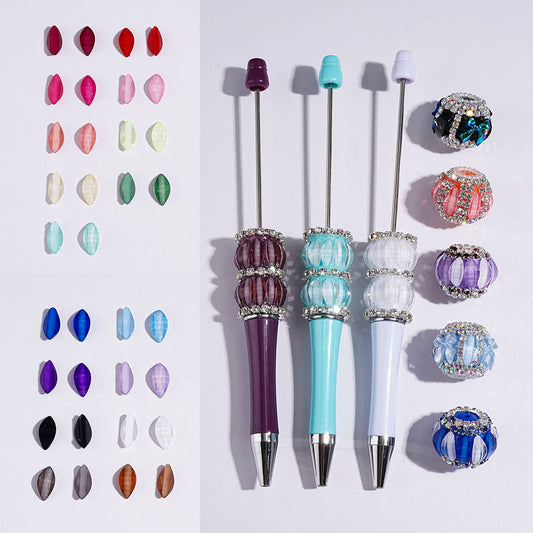 Mini Acrylic Jewelry Accessories | Marquise Cut Rhinestones for DIY Pens and Beads, 5*10MM Multi-Color (There will be Color Differences)
