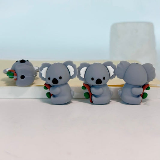3D Cute Koala Silicone Focal Beads