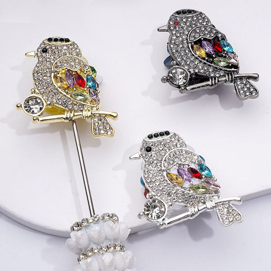 Bling Bling Fancy Gold Silver Gun Black Alloy Bird with Shiny Rhinestones White Pearls Cute Butterflies Flowers Snowflakes Clay Beads, Around 40*30*15MM