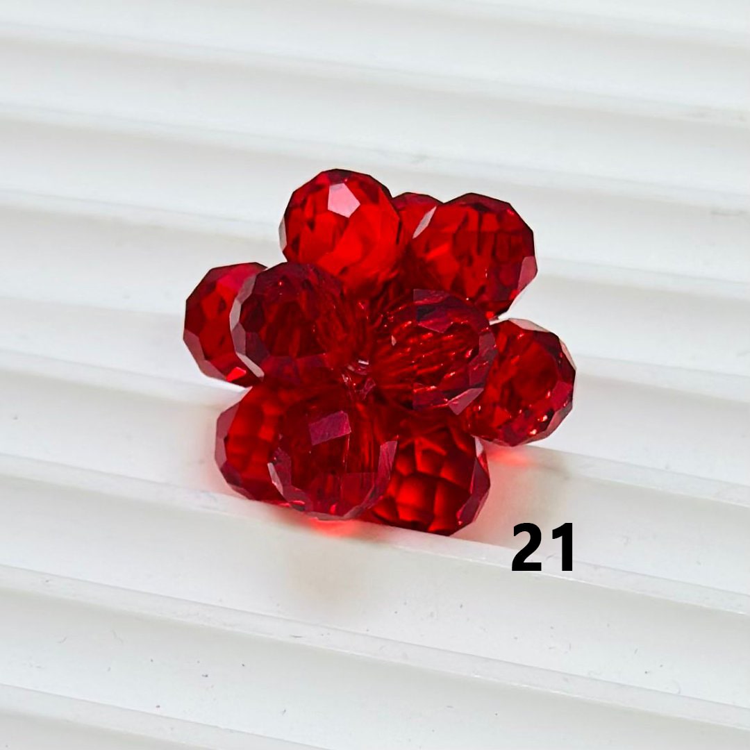 Bling Bling Colorful Water Drop Shape Rhinestones Knots Beads, Around 20MM