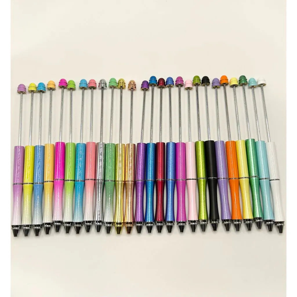 Metal Beadable Pens with Additional Refills, Wholesale