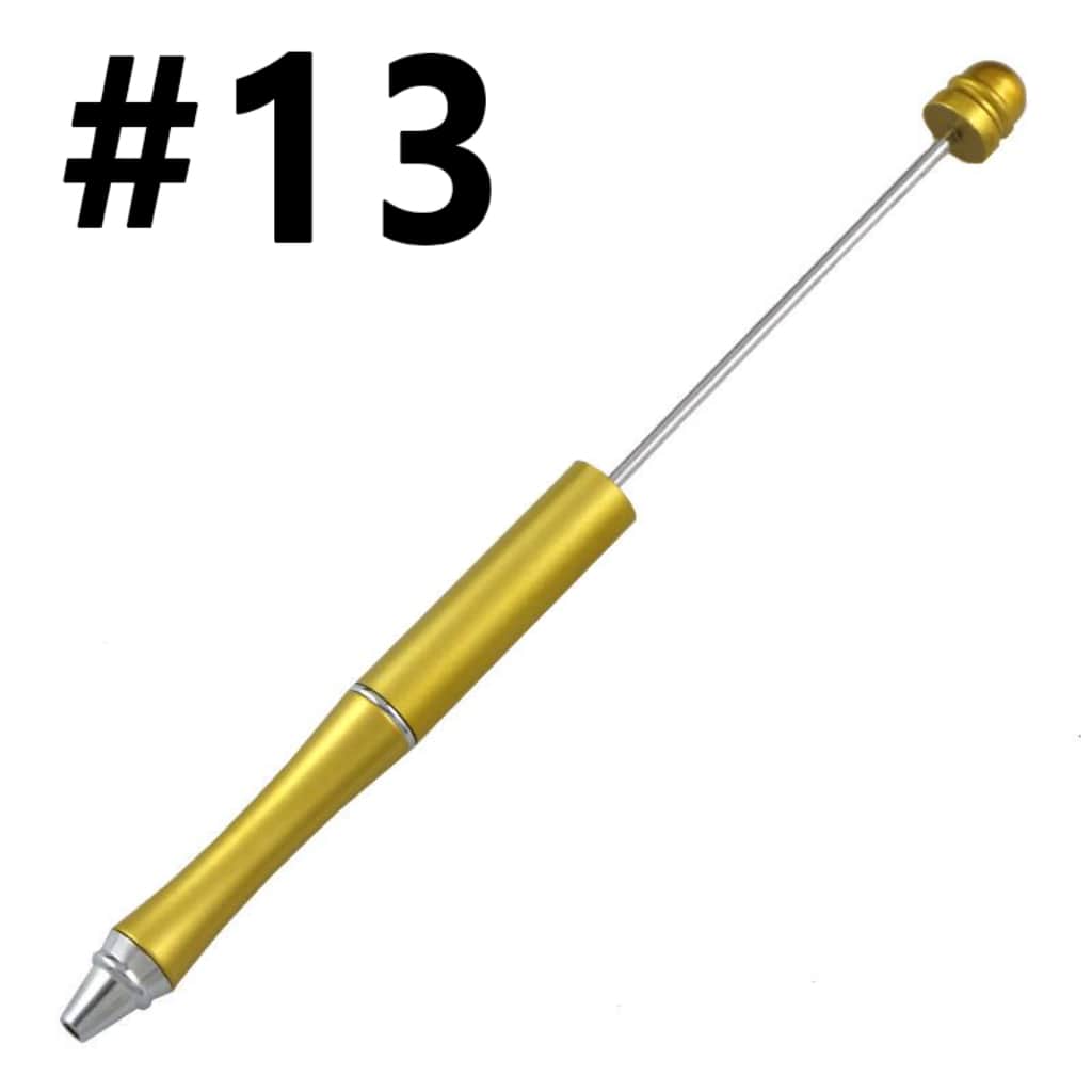 New Style Fashion Metal Beadable Pens in Solid Color (Refill Replacement is Available)