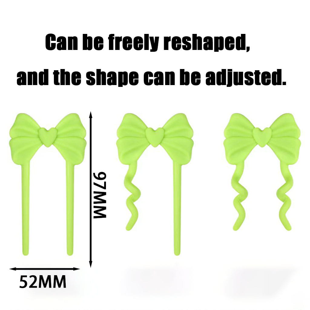 3D Pliable Food Grade Soft with Bear Print Silicone Focal Beads, 97*52MM (Video Usage Instructions)