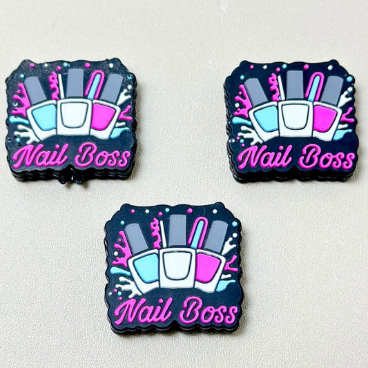 Nail Boss Manicure Nail Polish Silicone Focal Beads