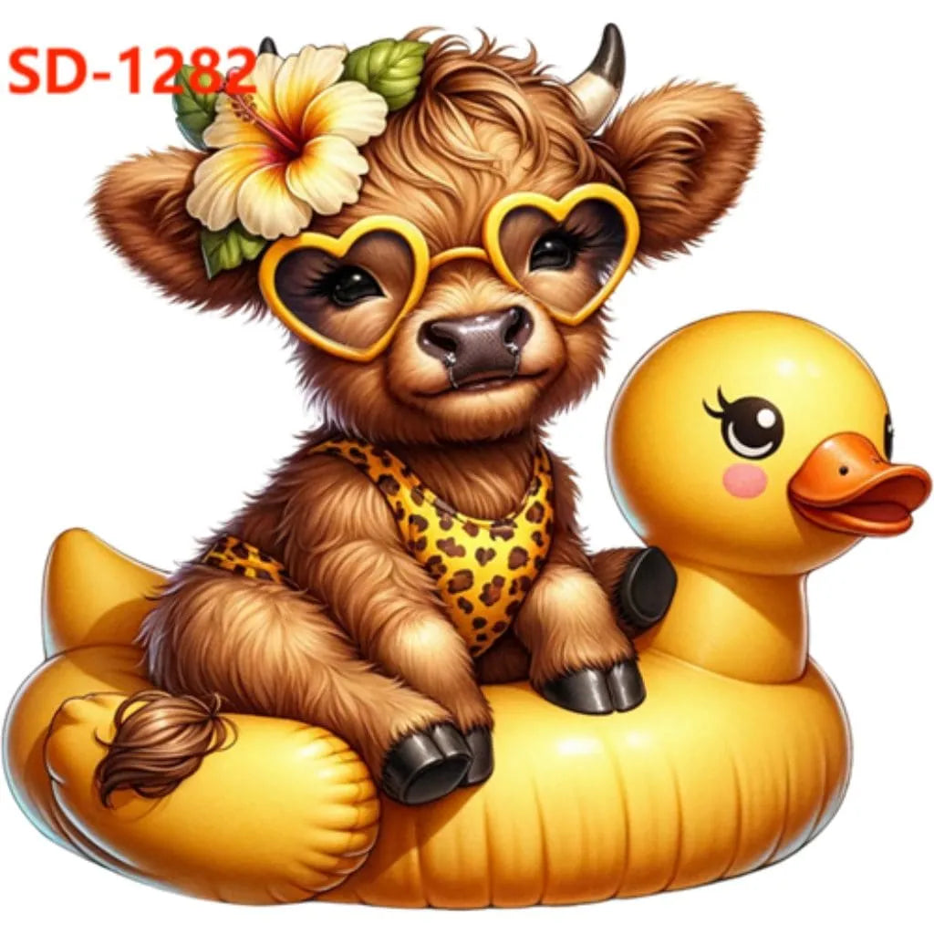 Heat Transfer Decals, Iron on Transfers for T-shirts, Thermal Stickers Patches Wraps