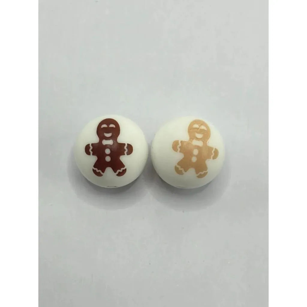 Printed Silicone Beads 15 mm