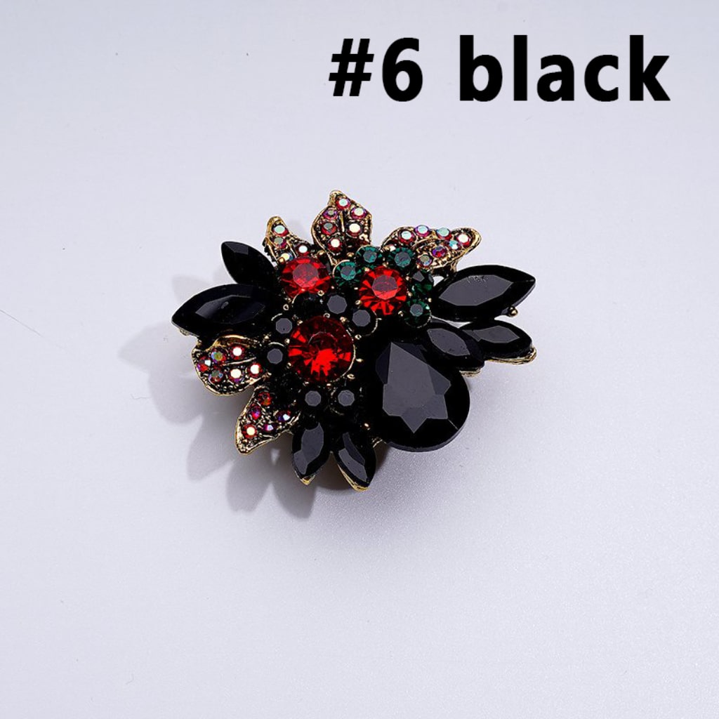 Delicate Fancy Gold Alloy Flower with Colorful Shiny Rhinestones White Pearls Cute Butterflies Hearts Stars Clay Beads, Around 48*41MM