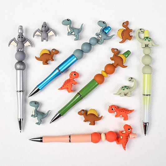 Silicone Focal Beads 3D Various Kinds Dinosaurs Series