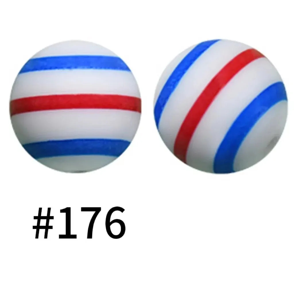 Printed Silicone Beads 15 mm