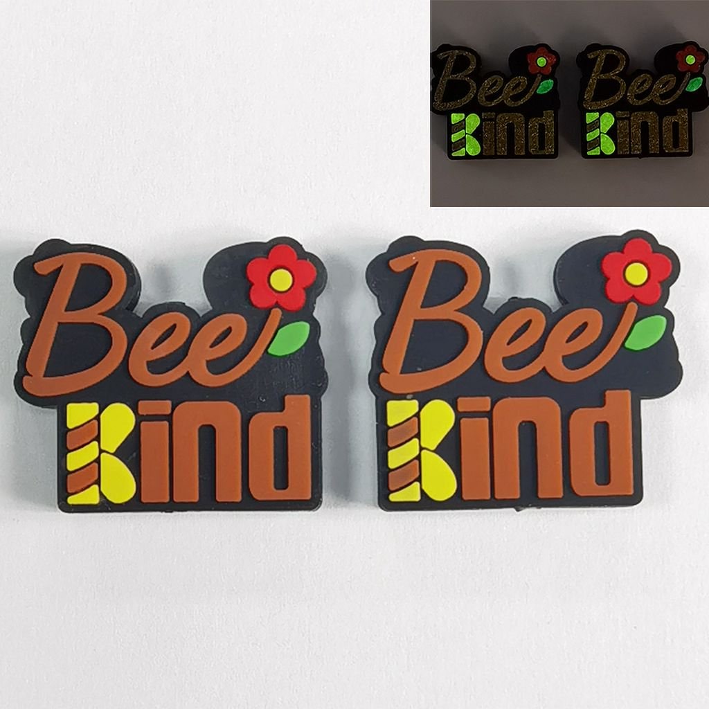 Luminous Treat Bees Kindly Silicone Focal Beads