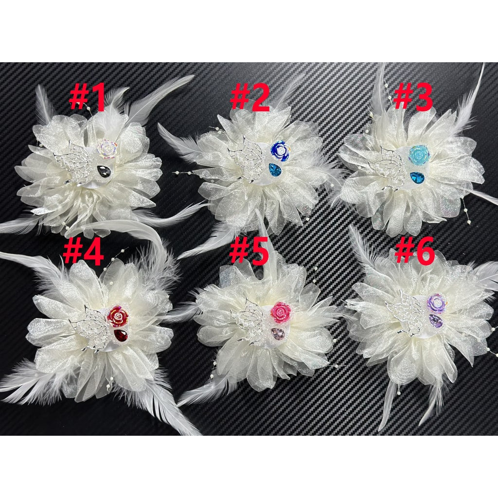 Big Beads, Extra Large Fancy Acrylic Sugar Beads with Rhinestones Feathers Butterfly Wings, 130mm Please Read the Description