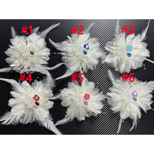 Big Beads, Extra Large Fancy Acrylic Sugar Beads with Rhinestones Feathers Butterfly Wings, 130mm Please Read the Description