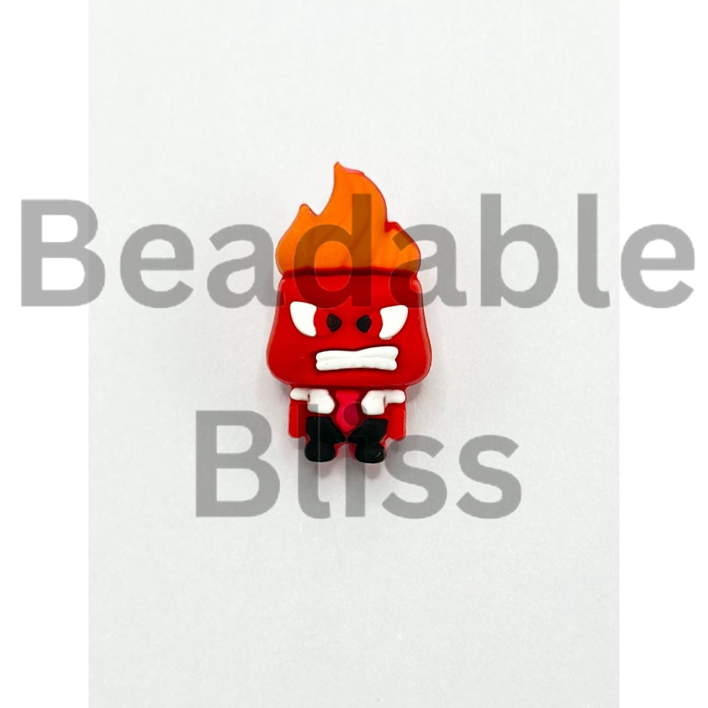 3D Insid Out Ange Cartoon Silicone Focal Beads (Ship out in Around 4-6 Days after Ordering)