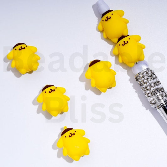 3D Cute Pom Sanri Cartoon Silicone Focal Beads