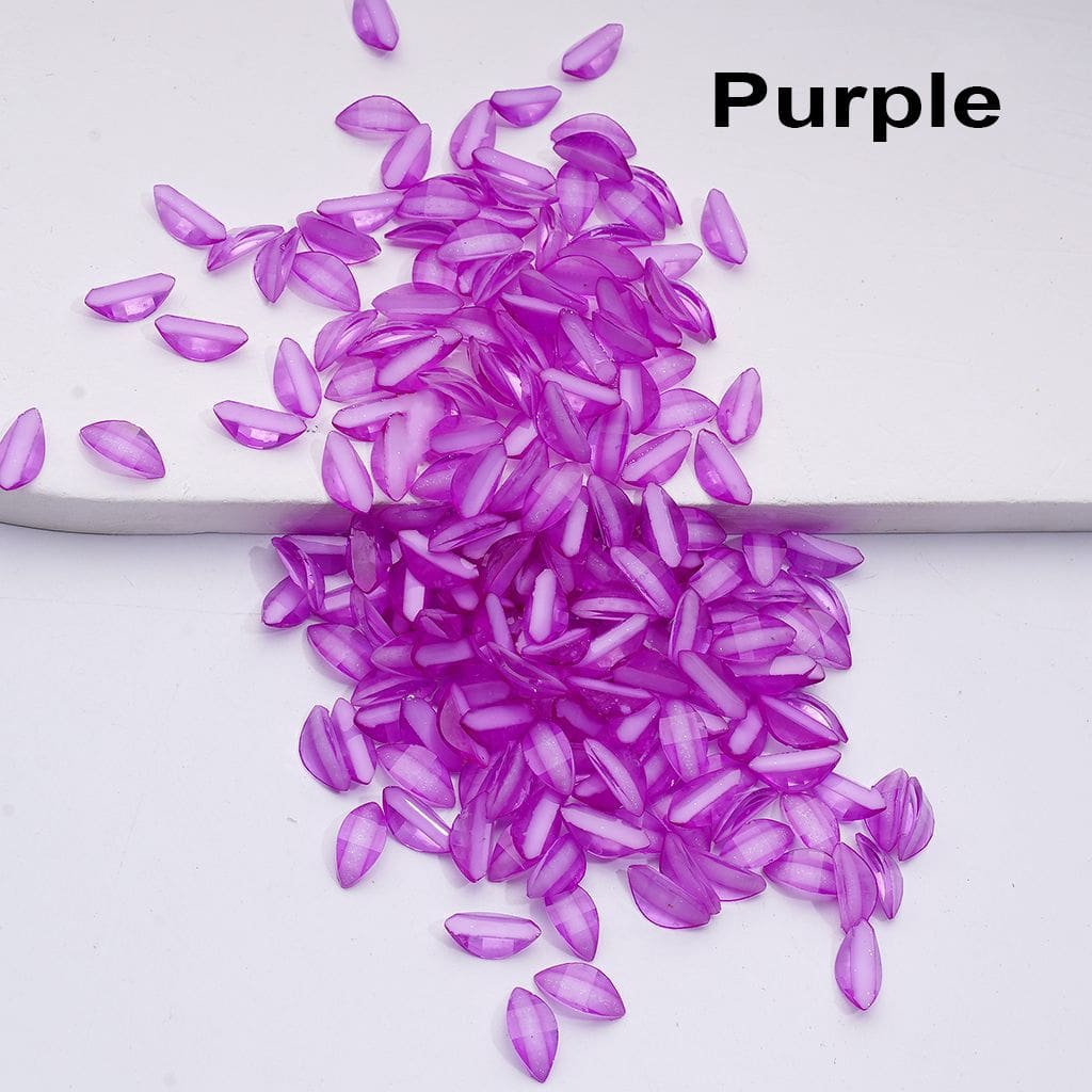 Mini Cute Glitter Tree Leaves Charm Jewelry Accessories （64.5g for 1000 Pieces)