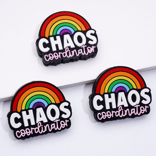 Coordinator Chaos Rainbow Silicone Focal Beads