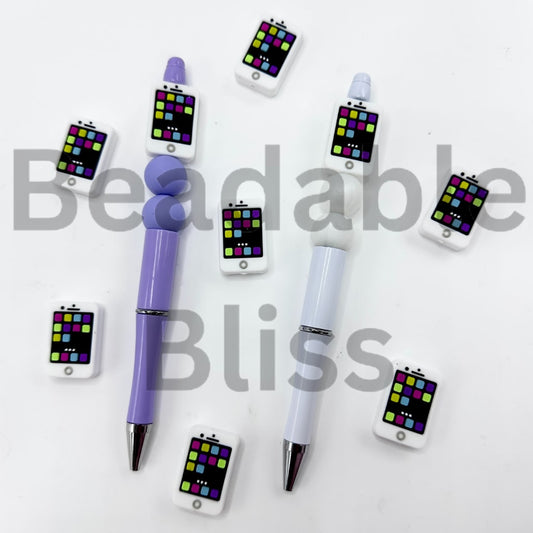Vivid Cell Mobile Phone Silicone Focal Beads