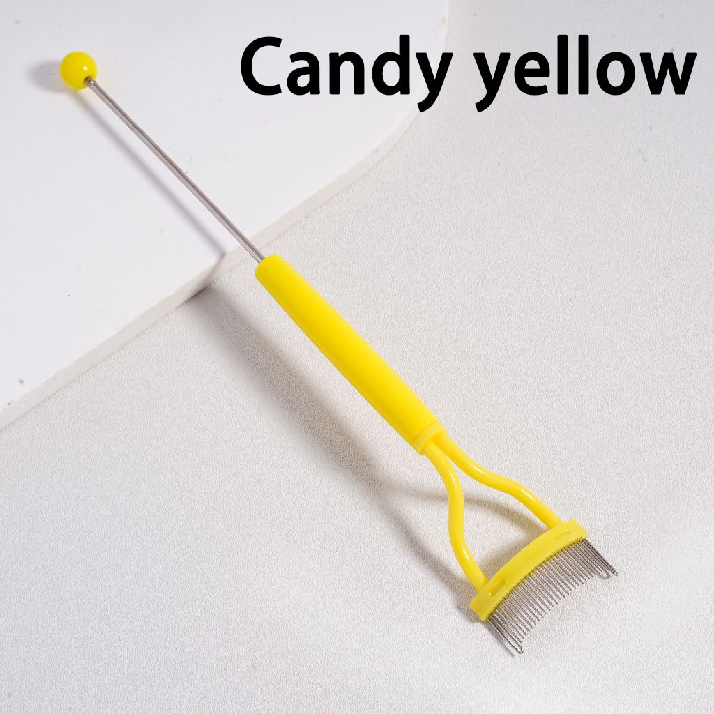 Beadable Eyelash Curler Separator Tool Comb in Solid Color, 157MM