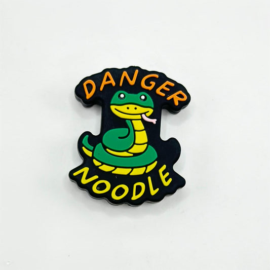 Danger Noodle Little Green Yellow Snake Silicone Focal Beads (Ship out in Around 4-6 Days after Ordering)