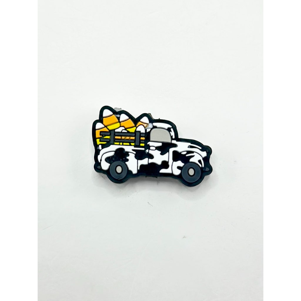 Cow Print Truck Lorry Pick-up Loads Many Items Silicone Focal Beads