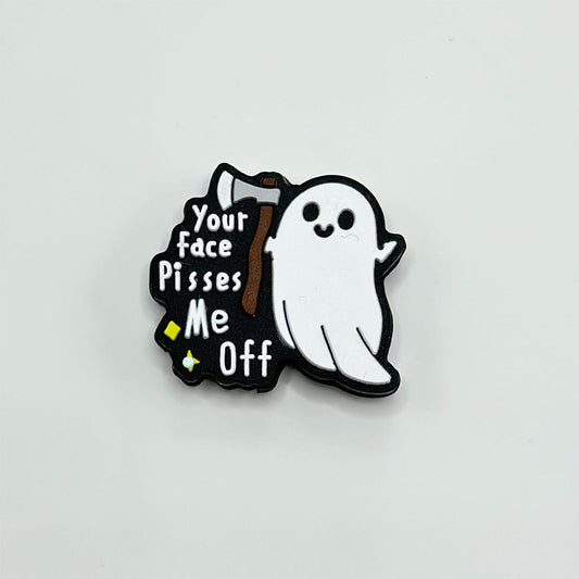 あなたの顔は私を怒らせる面白いシリコンフォーカルビーズ