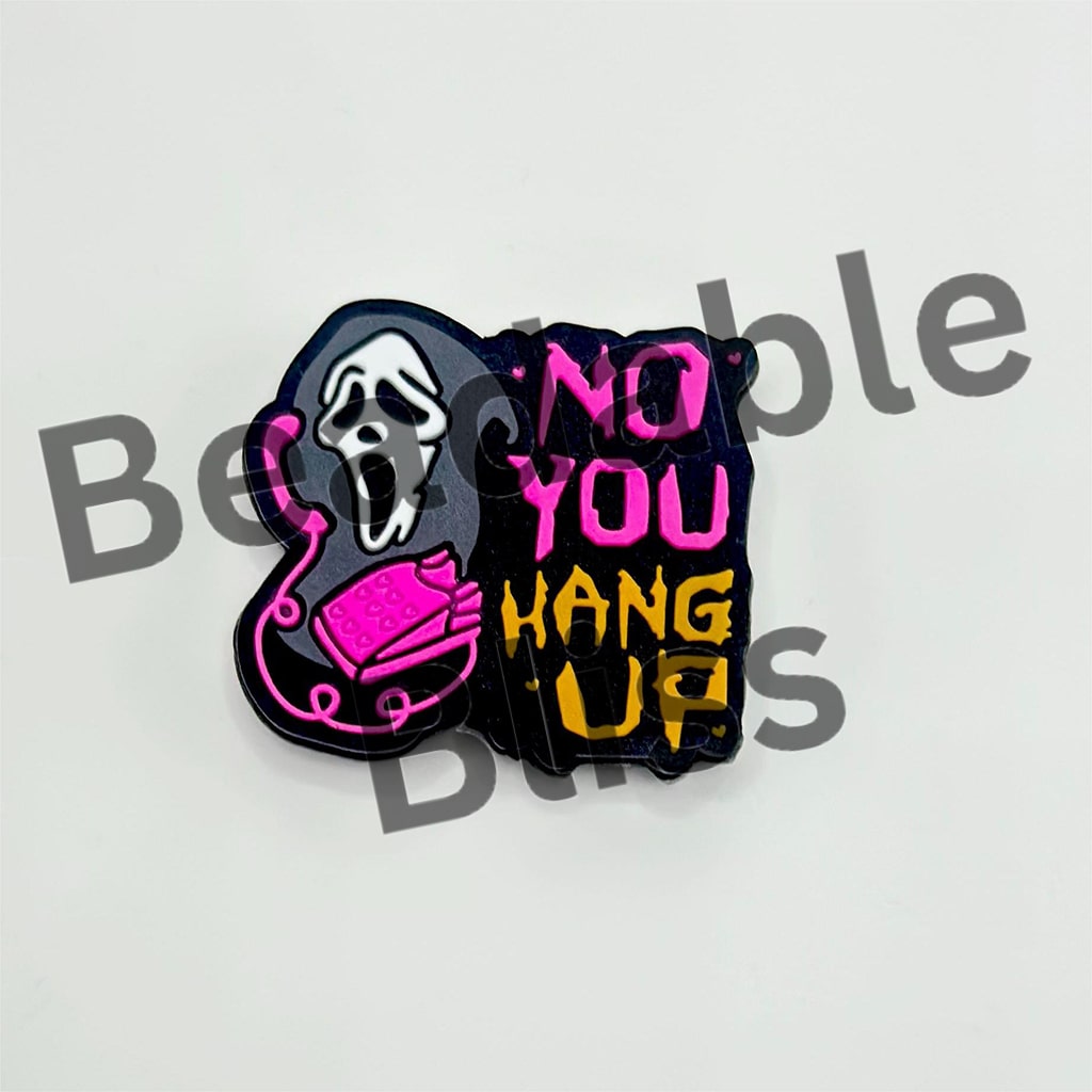 No You Hang Up Phantom Makes a Telephone Call Silicone Focal Beads