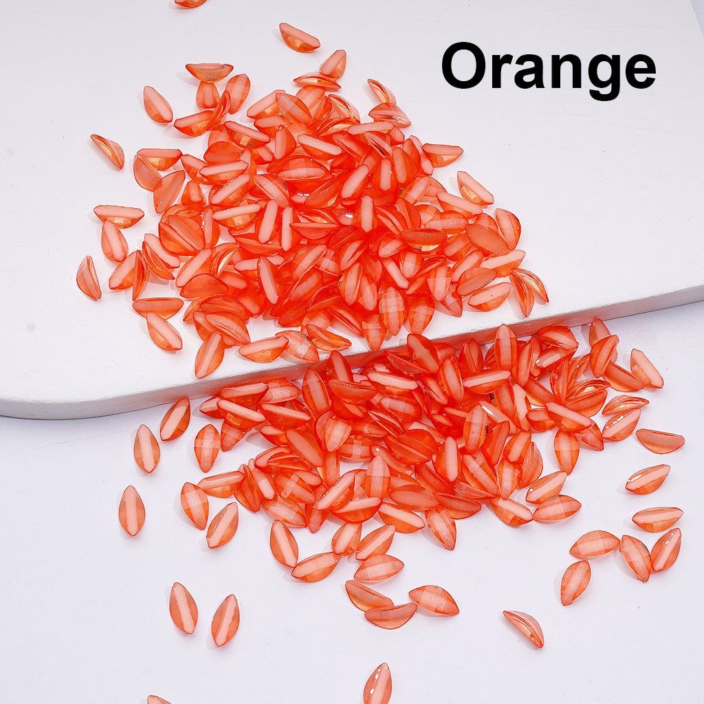Mini Cute Glitter Tree Leaves Charm Jewelry Accessories （64.5g for 1000 Pieces)