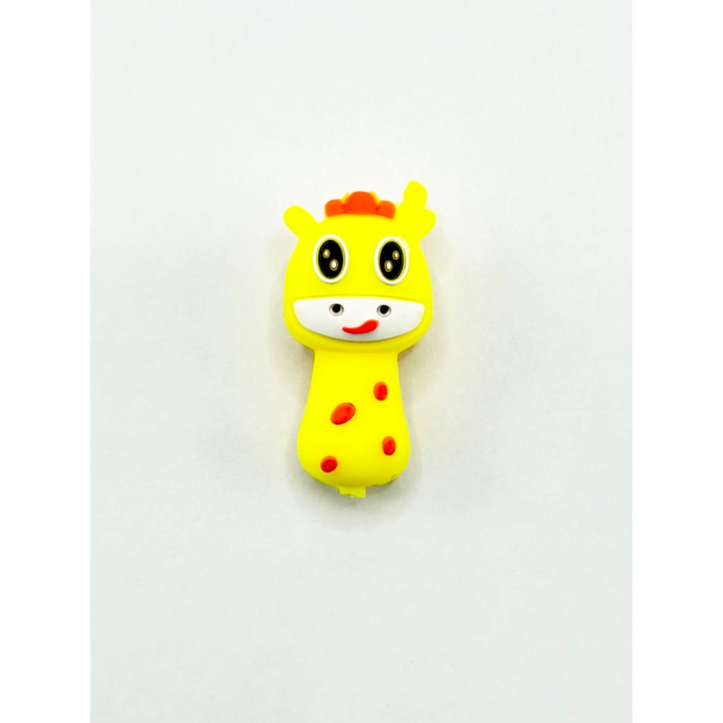 3Dかわいいキリンシリコンフォーカルビーズ